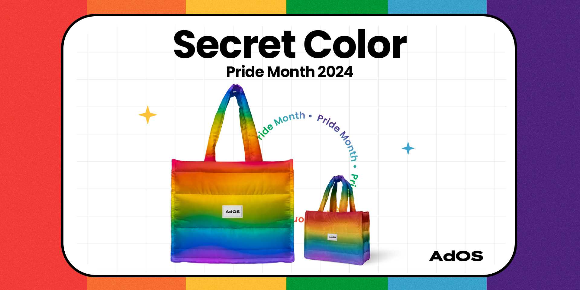 กระเป๋า Fluffy Pride Month 2024 Secret Color Collection #AdOS