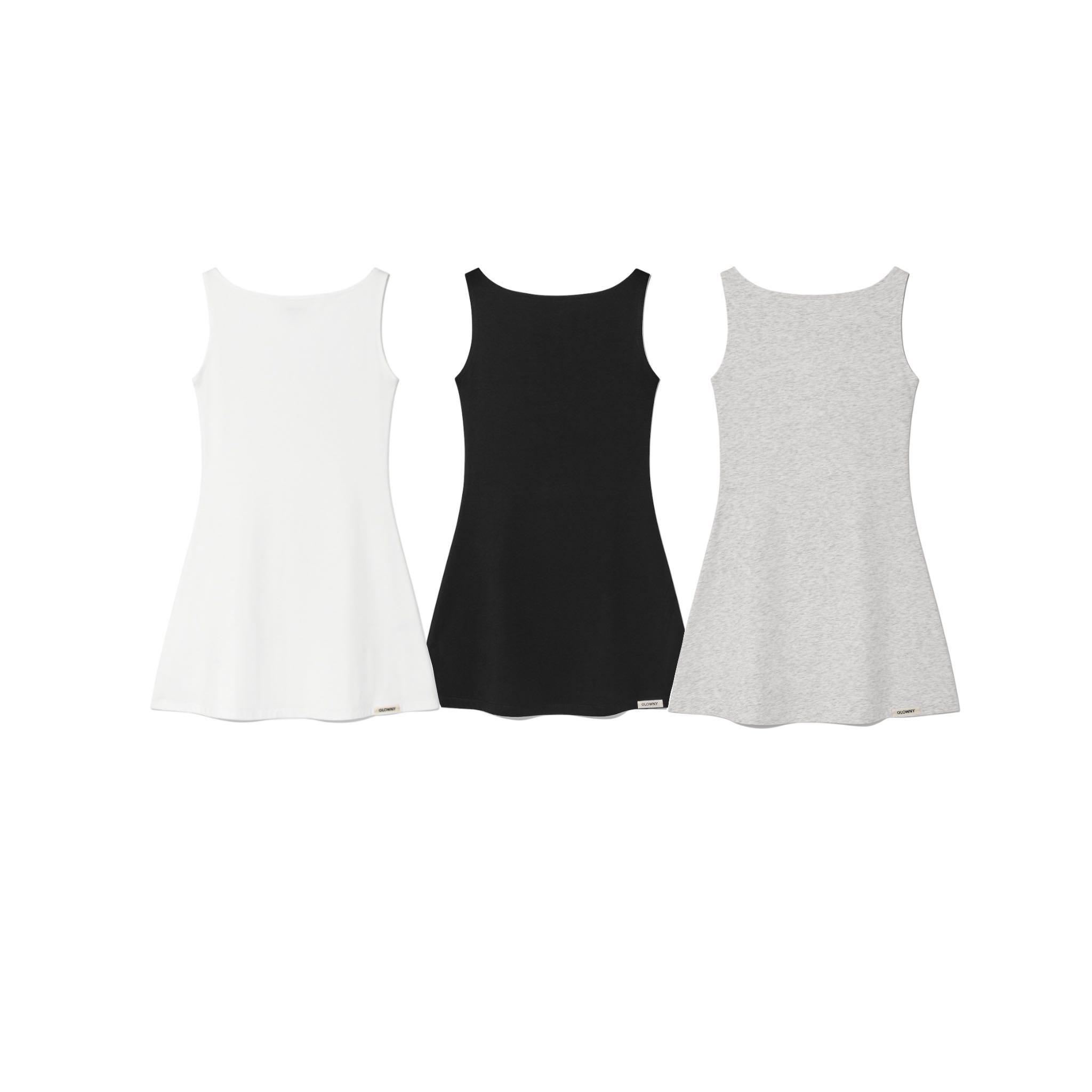(pre,รวมส่ง) girlfriend sleeveless mini dress