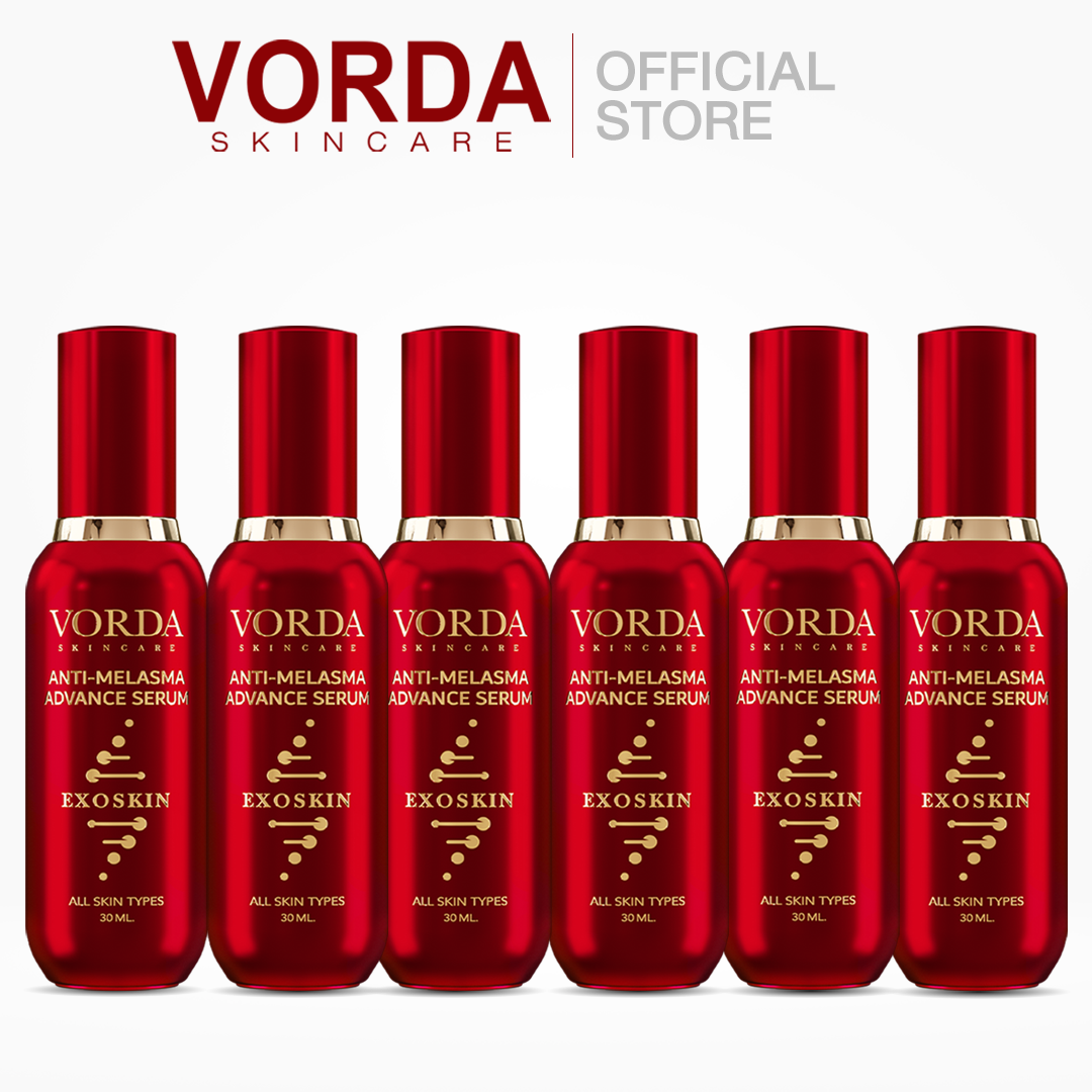 [ 6 ขวด ] VORDA EXOSKIN SERUM เซรั่มฝ้าวอร์ด้า สูตรใหม่ลดฝ้า กระ จุดด่างดำ ริ้วรอย