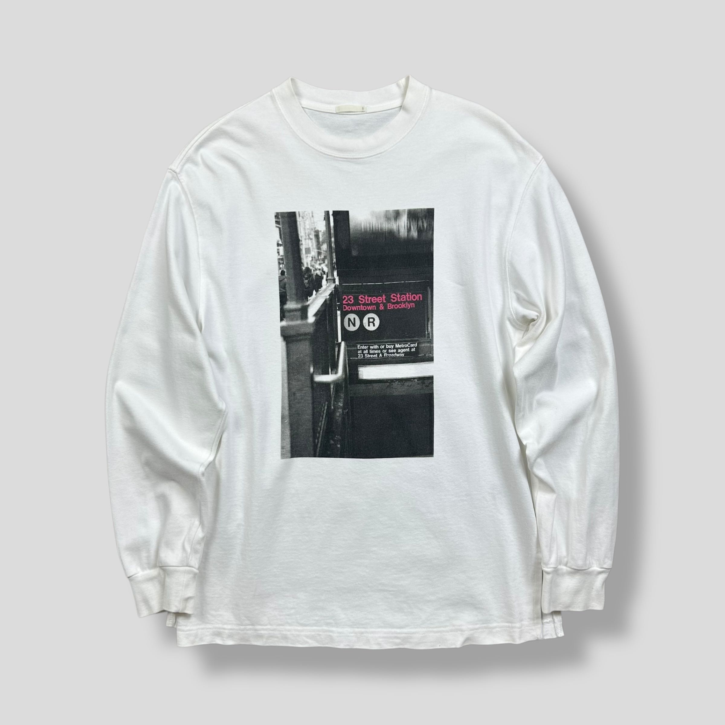 GU LONG SLEEVE COTTON T-SHIRT 