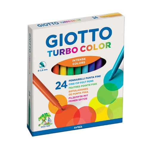 GIOTTO Turbo Markers 24 Colors (ปากกาเมจิก 24 สี) 417000