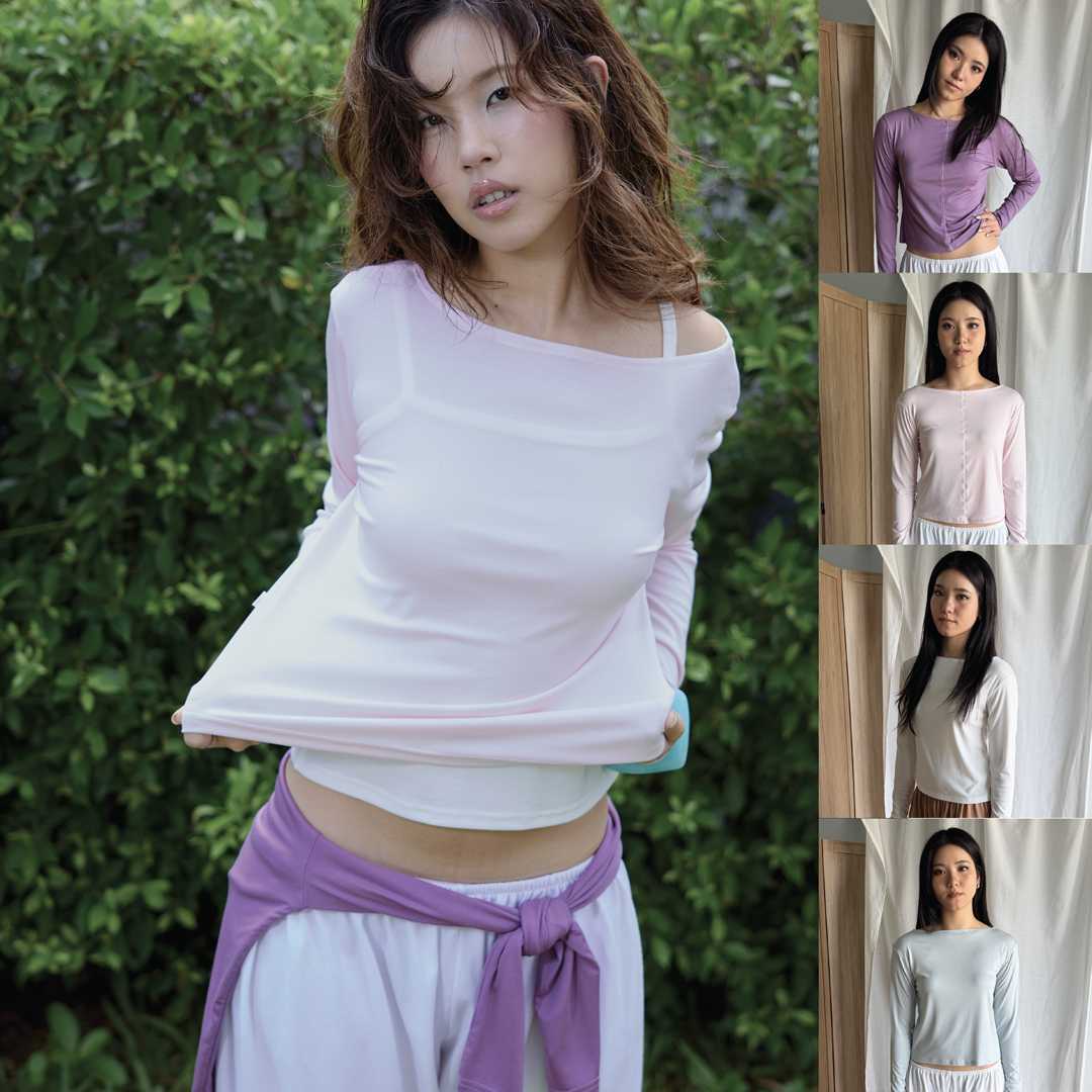 (PLS.,) PLS004 cami | เสื้อแขนยาว สามารถสลับใส่ได้ หน้า/หลัง