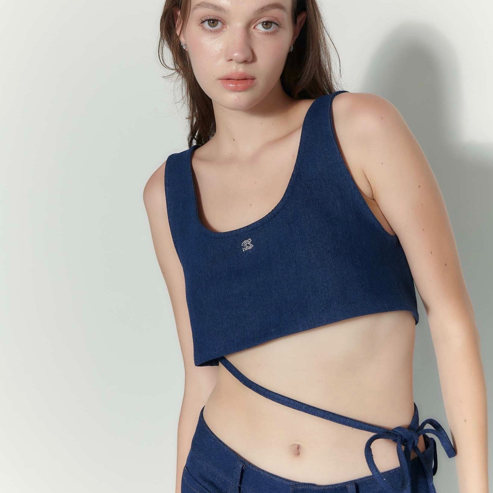 SSW DENIM TANK TOP (DARK BLUE)
