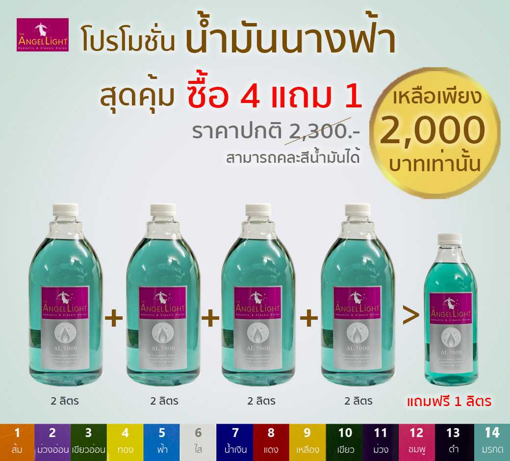 โปรโมชั่น น้ำมันนางฟ้า ซื้อ 4 แถม 1