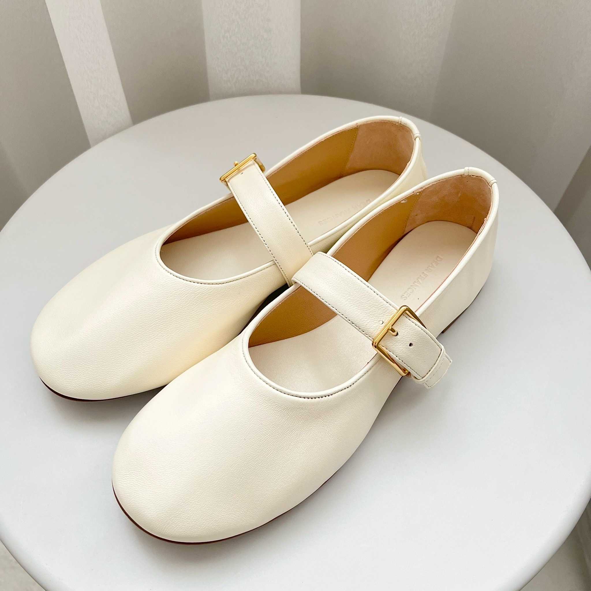 DEAR FRANCES BALLA BUCKLE SHOE - CHALK