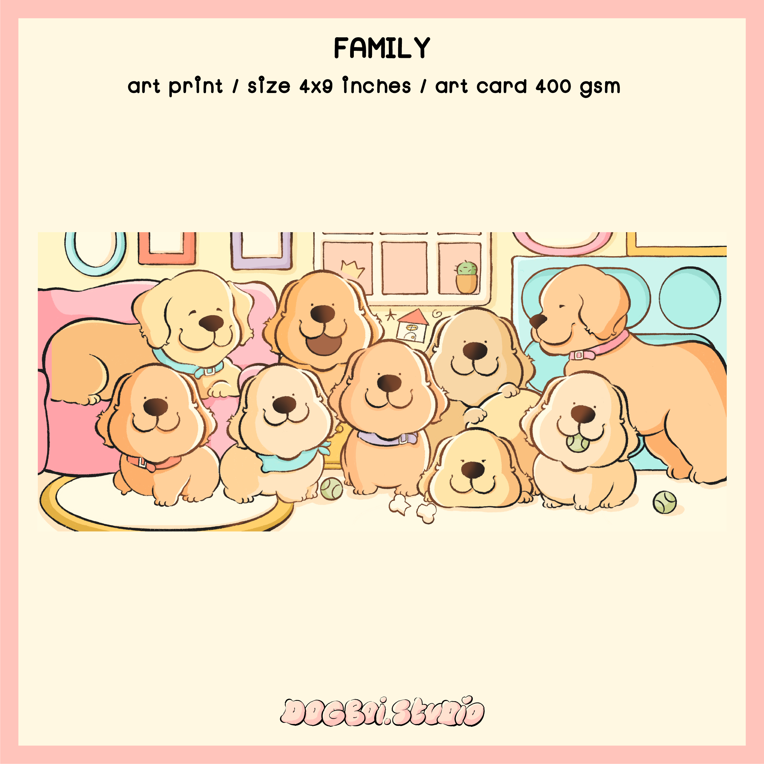 DOGBOI art print👀 family
