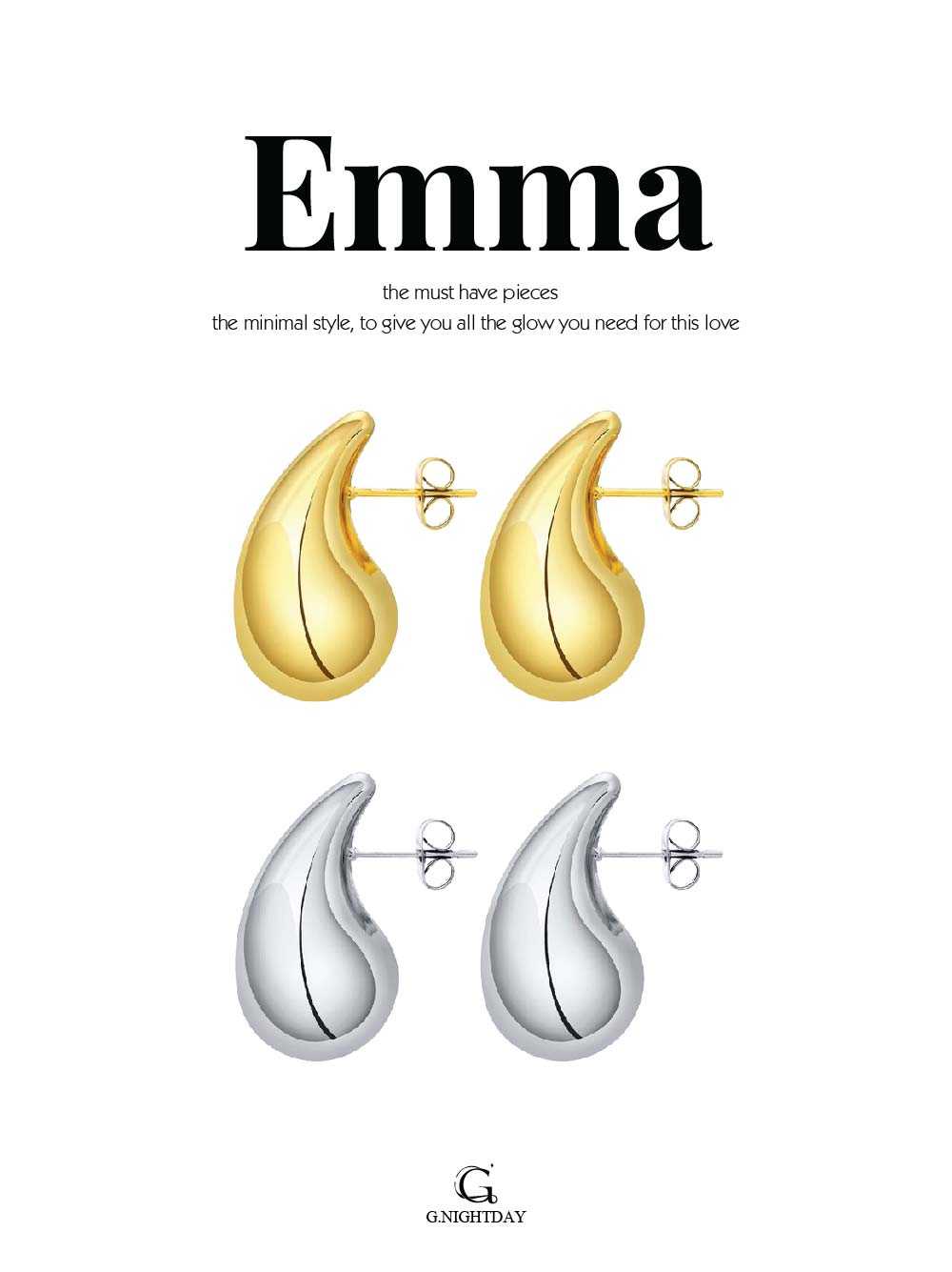 Emma earring ต่างหูหยดน้ำ สุดเก๋ มาใหม่