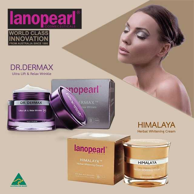 Lanopearl Himalaya ครีมหน้าขาว 50 g. คู่กับ Lanopearl Dr.dermax 50 g.