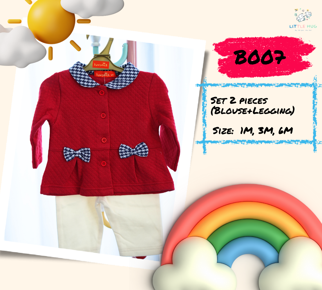 B007 : Set 2 Pieces (Blouse+Legging)