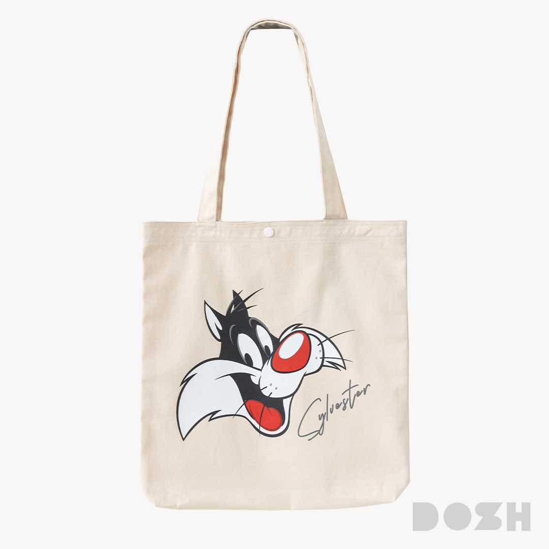 DOSH SHOPPING BAG LOONEY TUNES  กระเป๋าผ้าแคนวาส DLTACB1001-CR