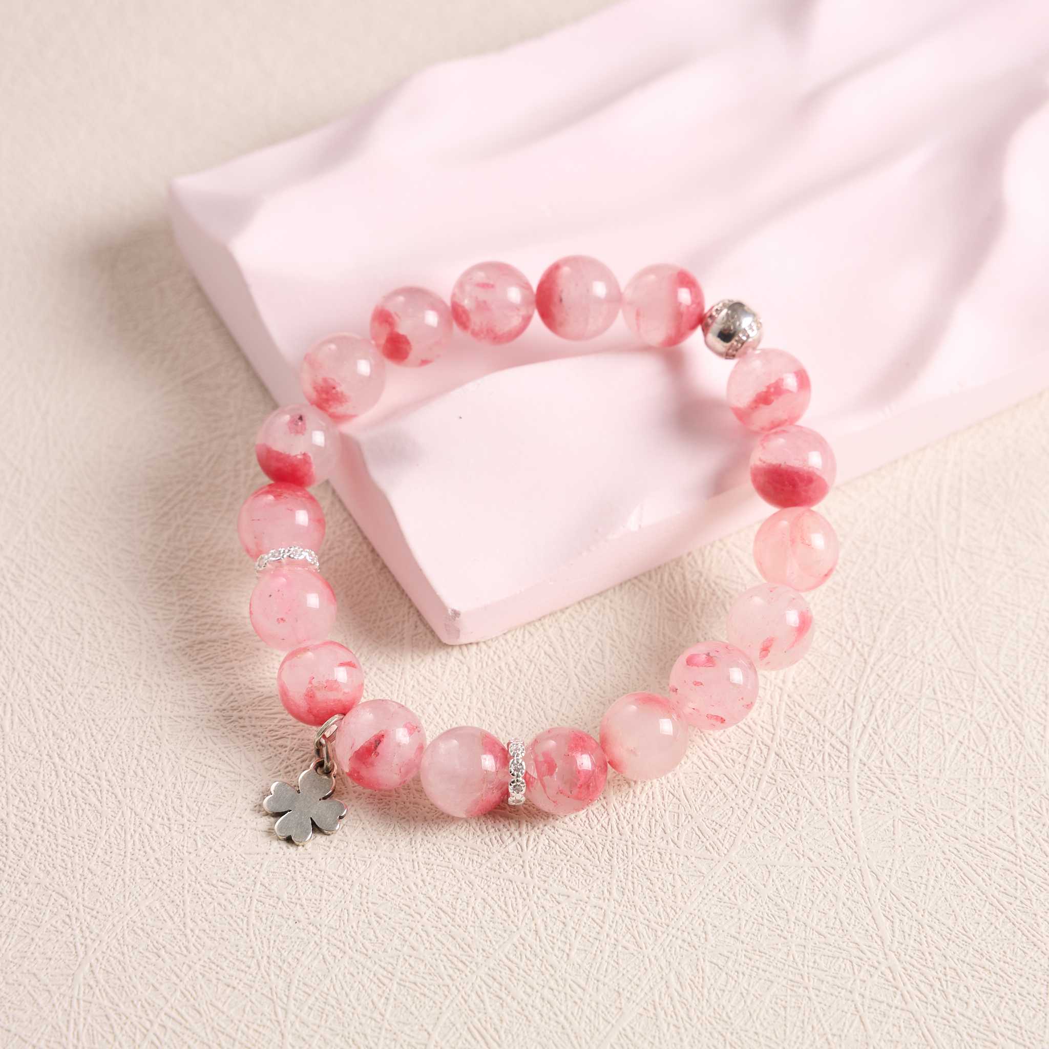 กำไลหินช่วยเยียวยาบาดแผลในหัวใจ Rhodochrosite💗