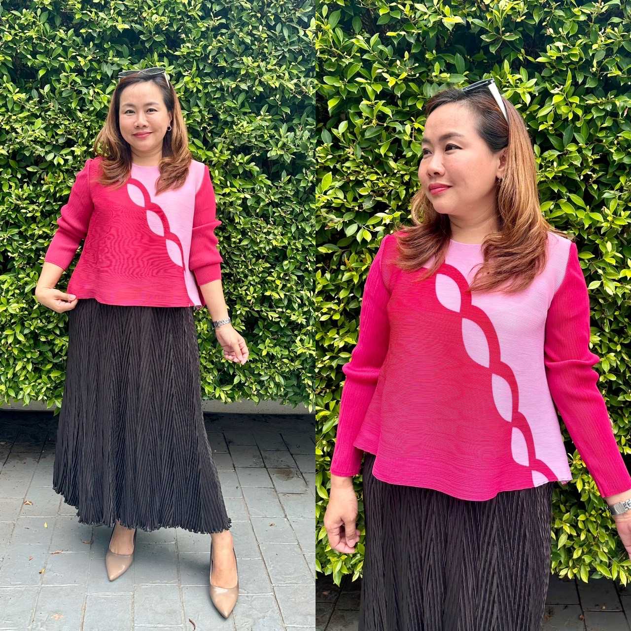 Peatbynisa A436 เสื้ออัดพลีท เนื้อผ้าPolyester100%