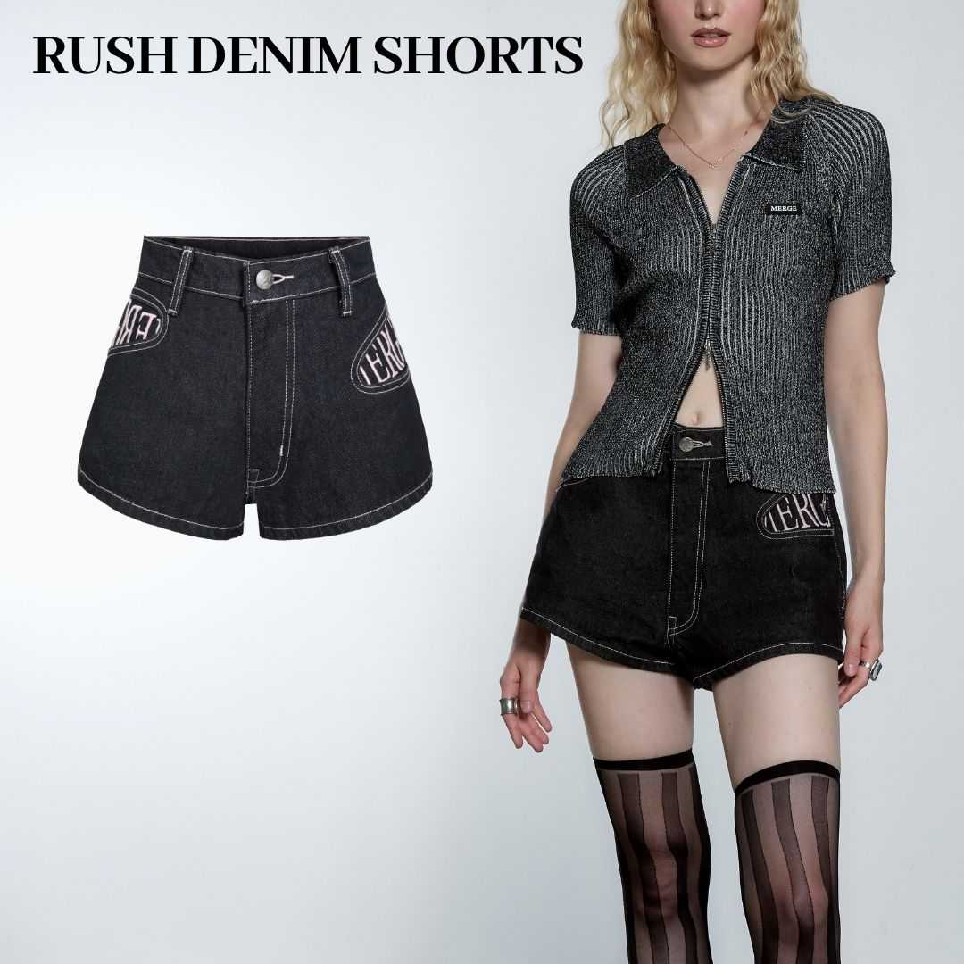 Merge Official - Rush Denim Shorts (พร้อมส่ง)