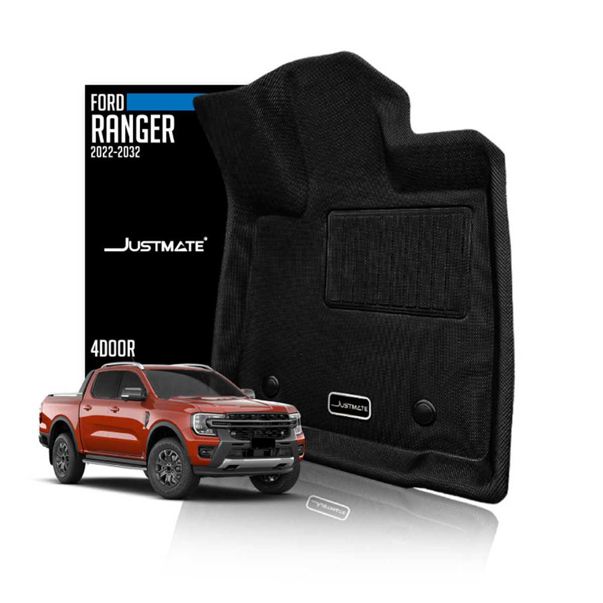 [JUSTMATE] FORD พรมปูพื้นรถยนต์ NEXT-GEN RANGER 2022 - 2032