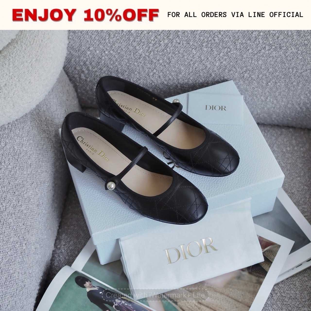 NEW! DIOR Ballet Pump สี Black | Shoes