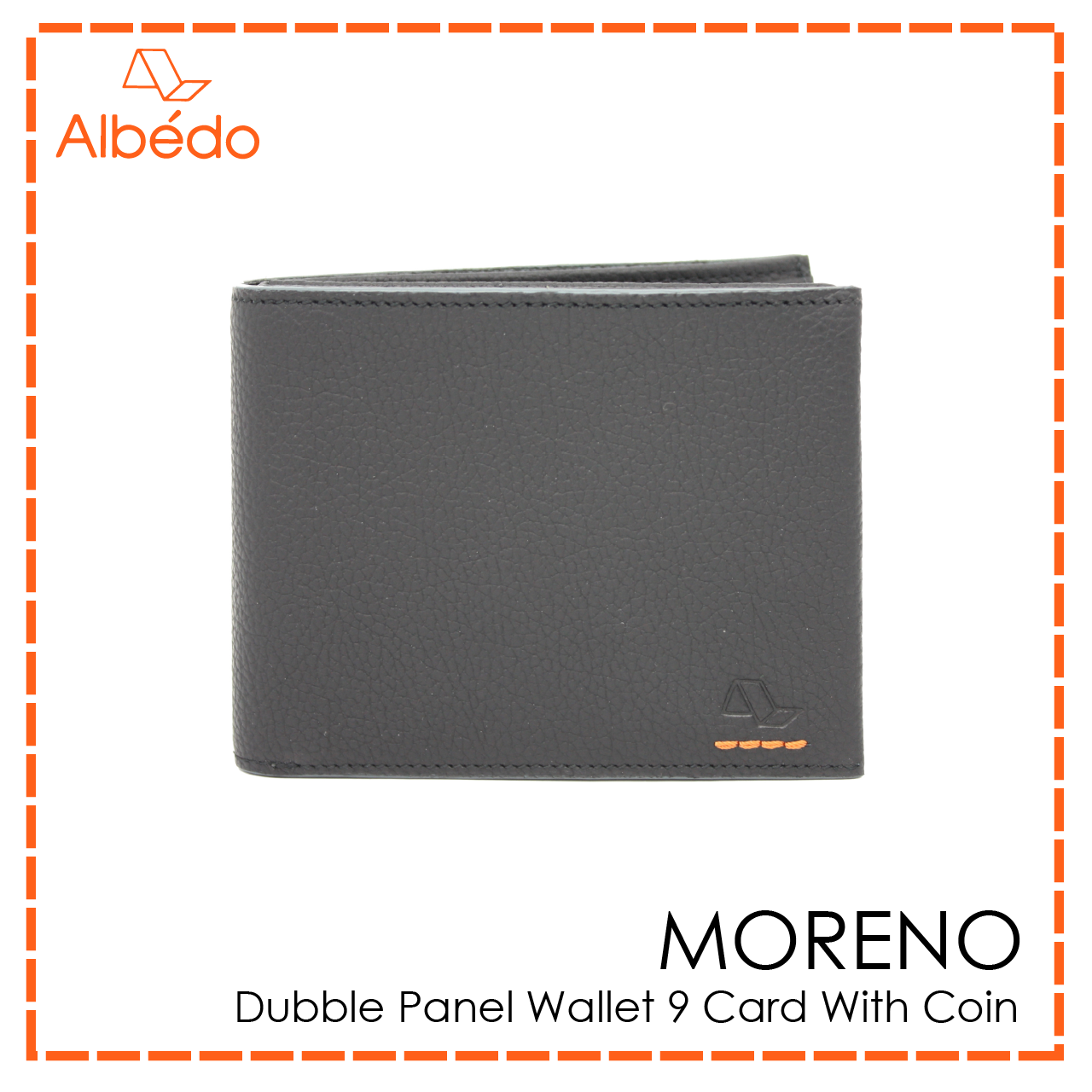 MORENO DOUBLE PANEL WALLET 9 CARD WITH COIN-MN01399