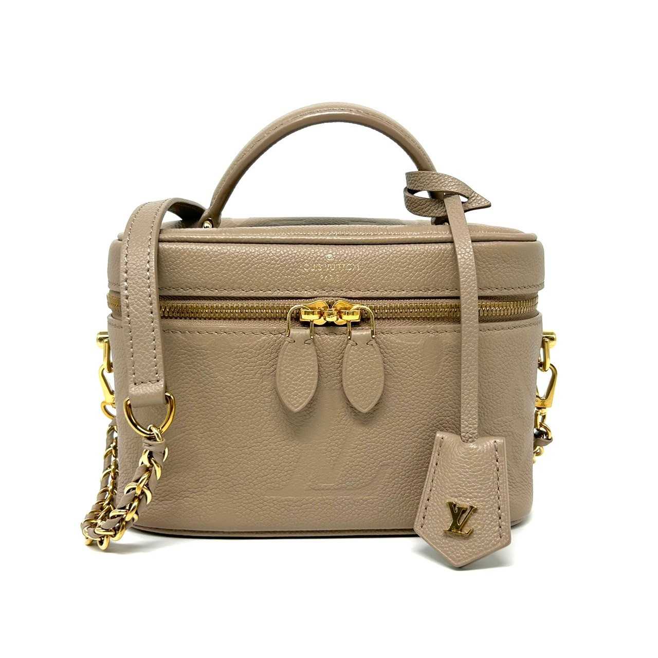 LV Vanity pm tourterelle empreinte ghw microchip