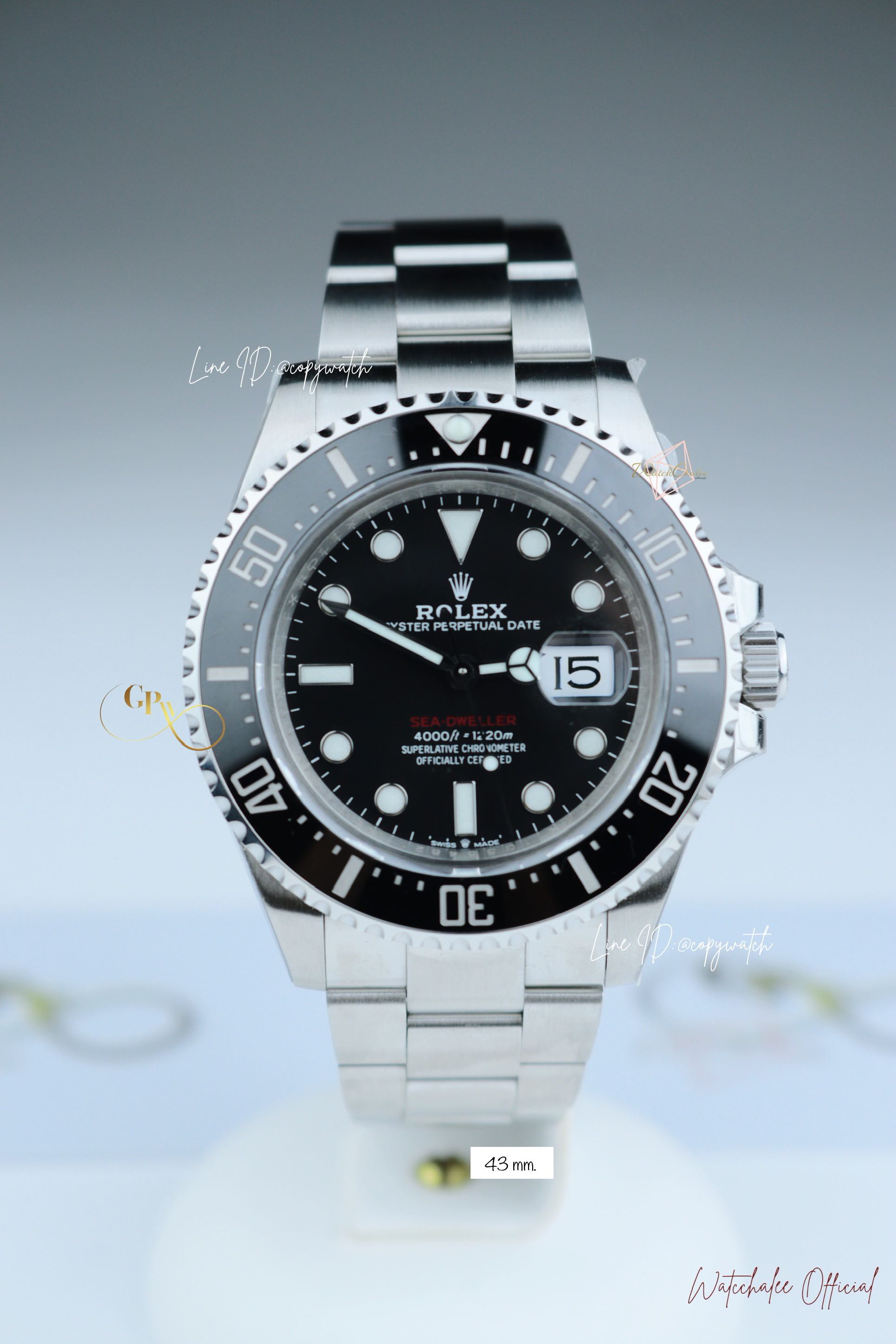 Rolex Sea Dweller 43MM. (Black) Steel Bezel Ceramic