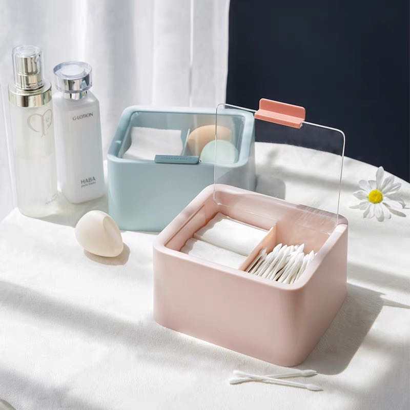 Acrylic storage กล่องอะคริลิคเก็บของ กล่องเก็บสำลี คัดเติ้ลบัด👍🏻