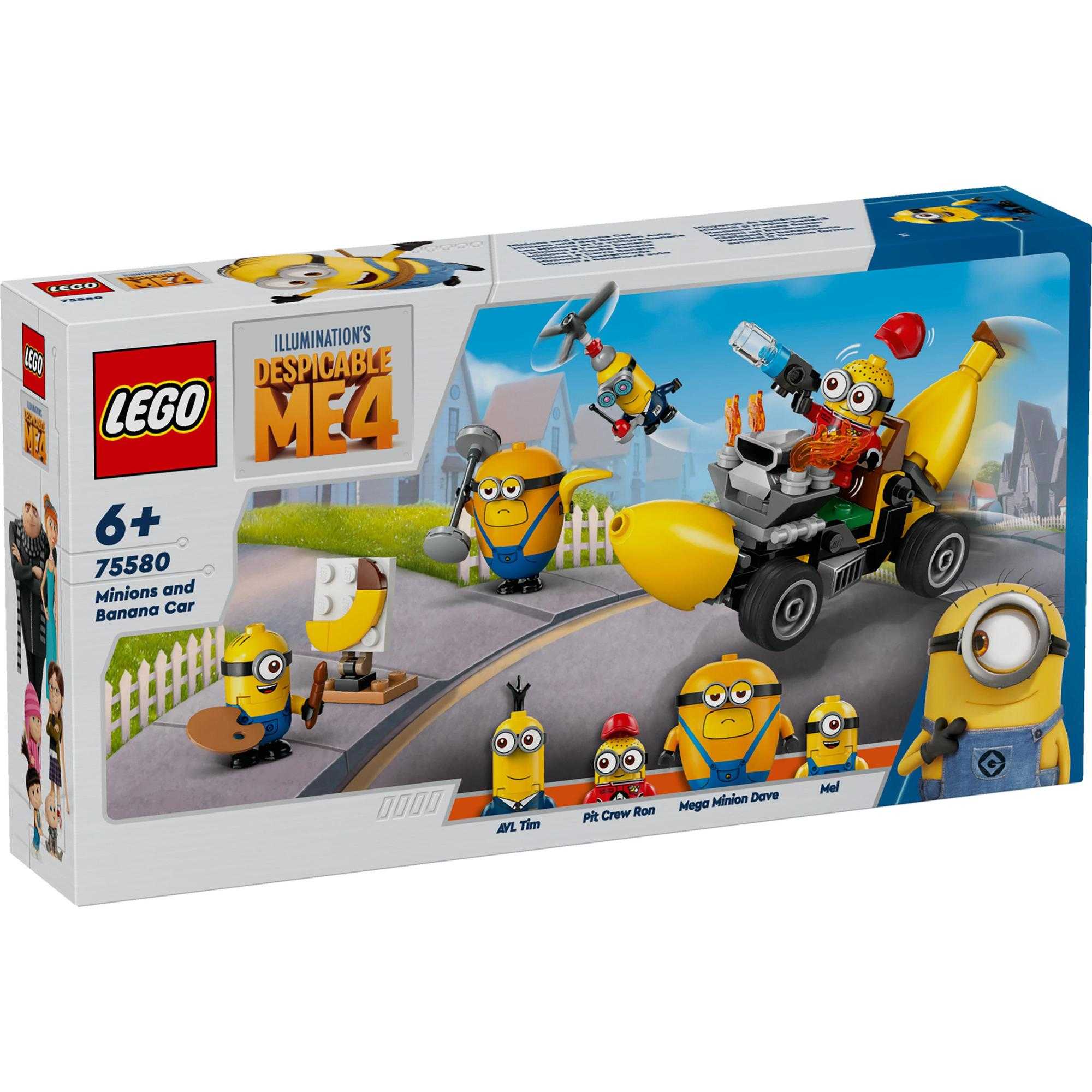 LEGO Despicable Me 4 75580 Minions and Banana Car (136 Pieces)