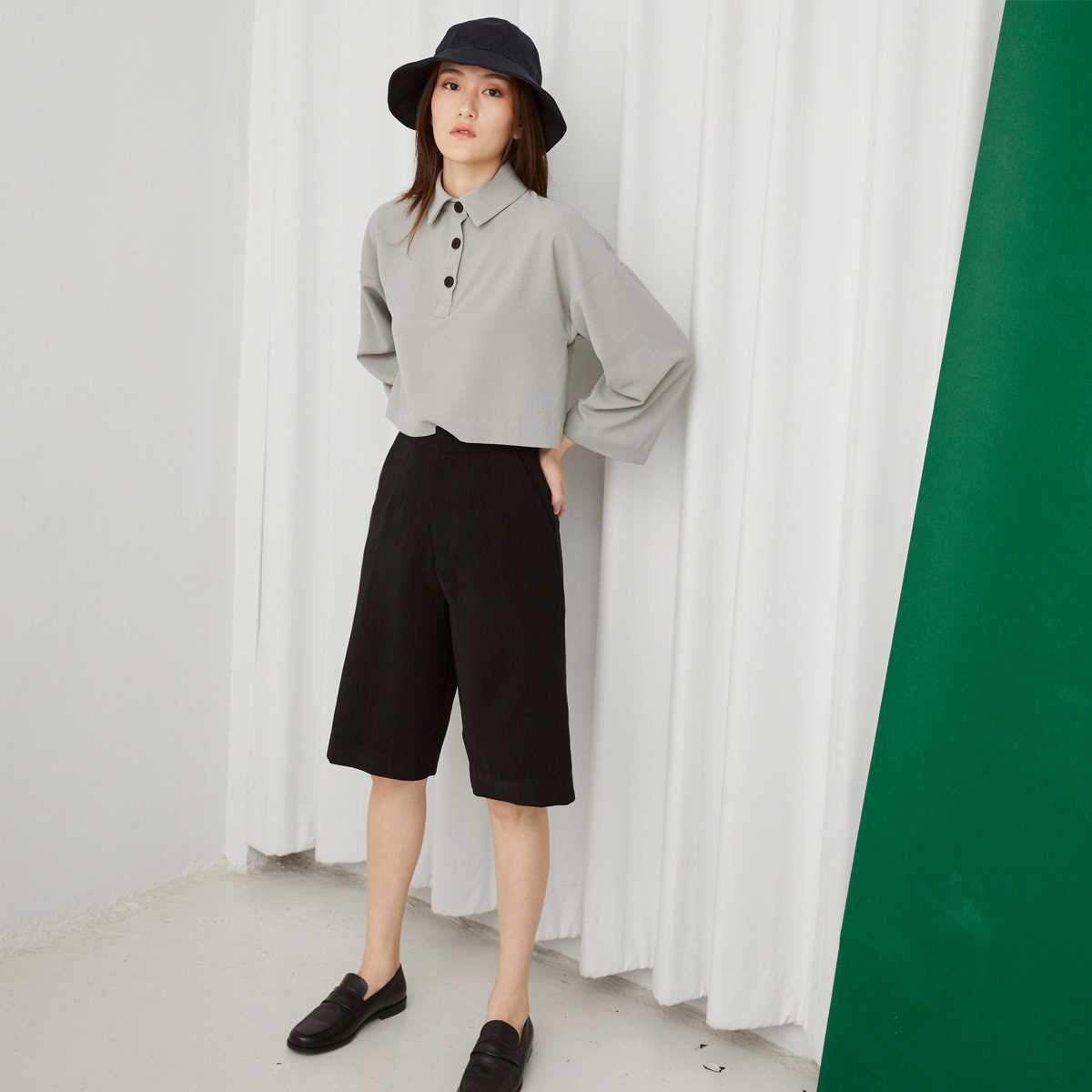 PRE-FALL20 : SPORTY TOP / GREY