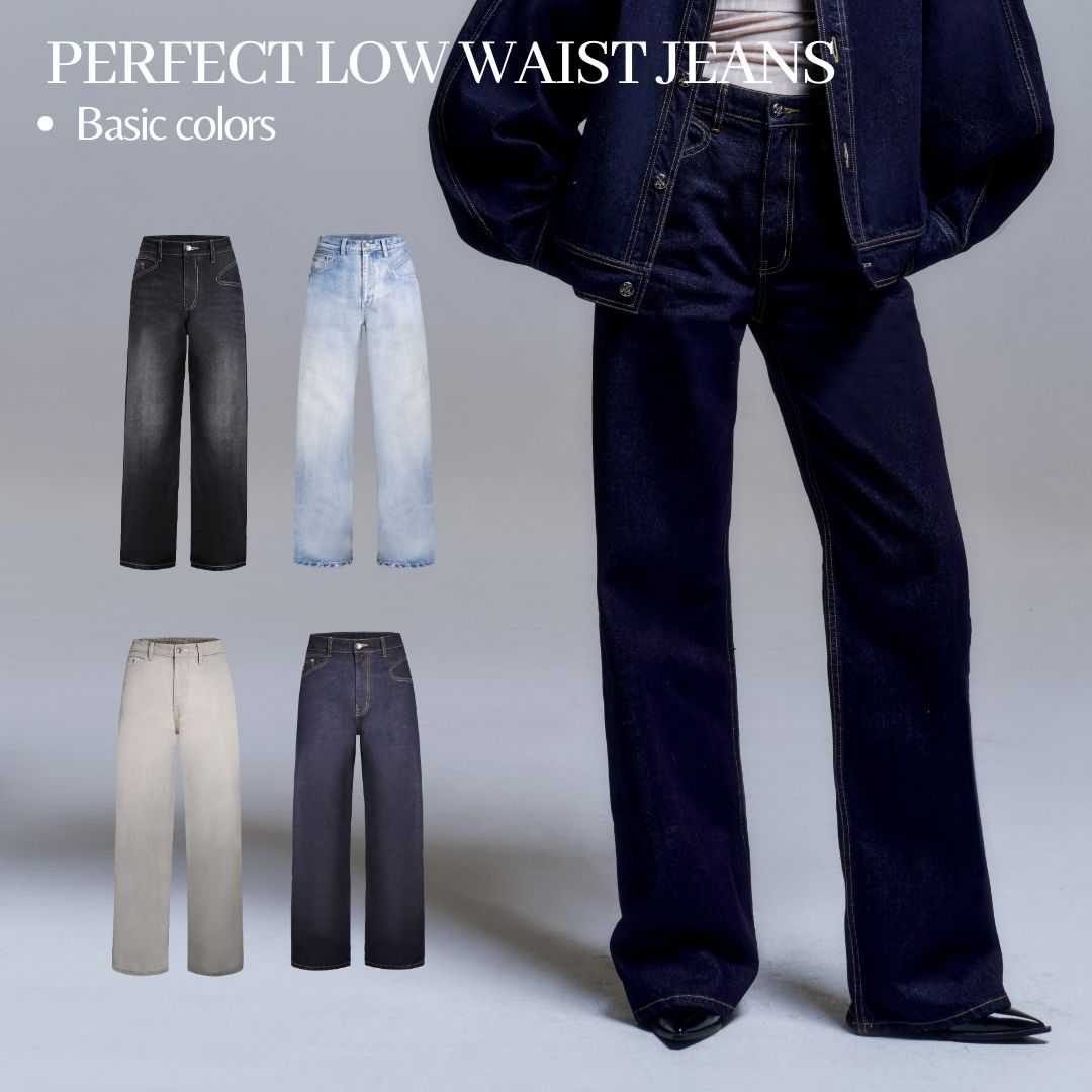 Merge Official - Perfect Low Waist Jeans Basic Colors (เปิดขาย 20 May 12:00)(จัดส่ง 5 - 12 Jun)