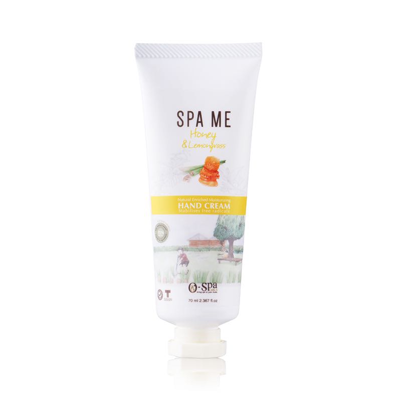 O-Spa โอสปา แฮนด์ครีม กลิ่นน้ำผึ้งและตะไคร้  70ml