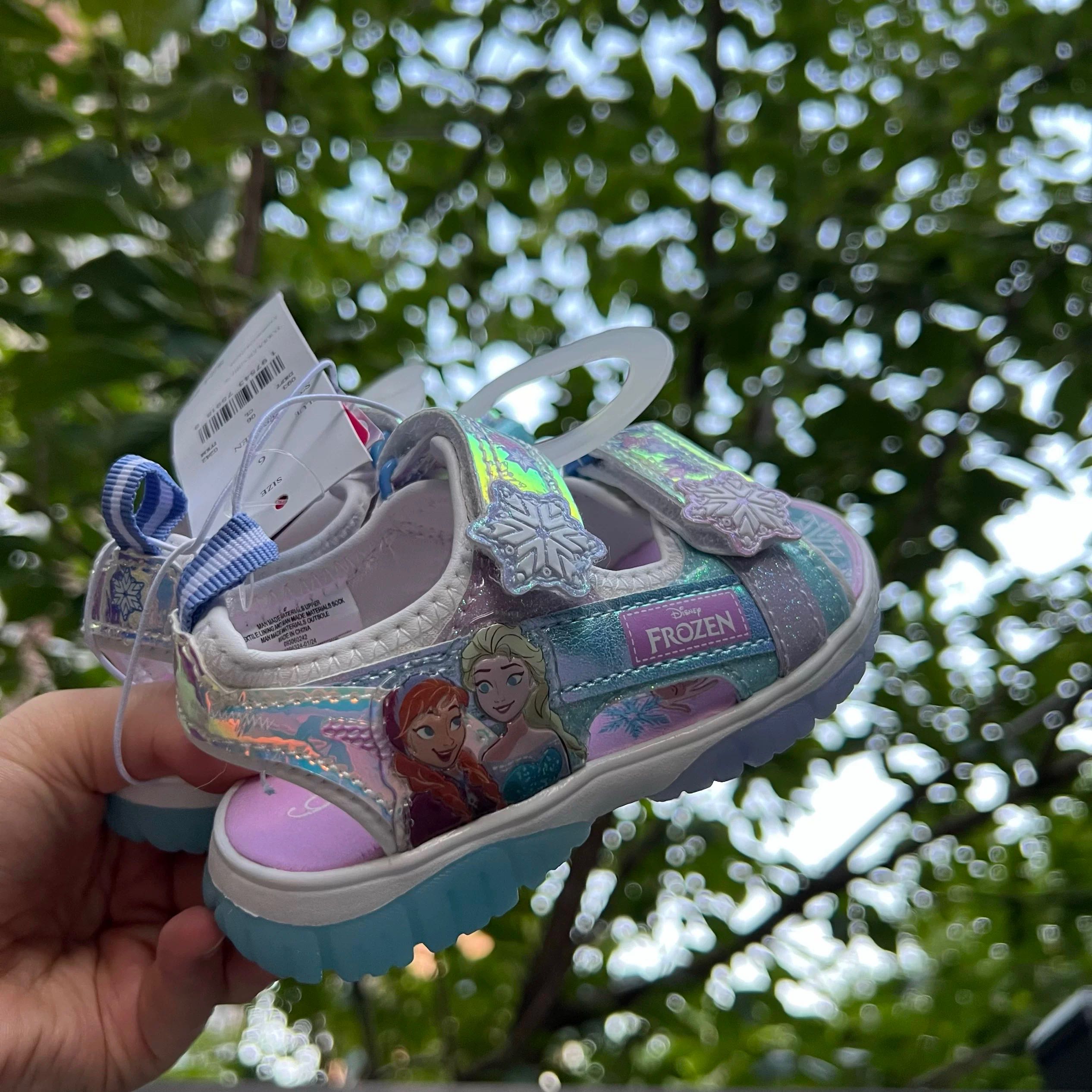 Preorder12-15วัน-(มีไฟ) รองเท้าเอลซ่า (ไม่มีกล่อง)  /Sz14-19 Cm