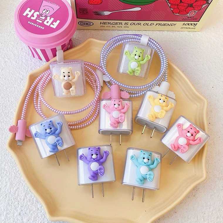 ชุดถนอมสายชาร์จ 20W : Carebears V.2 มีให้เลือกทั้งหมด 7 สี