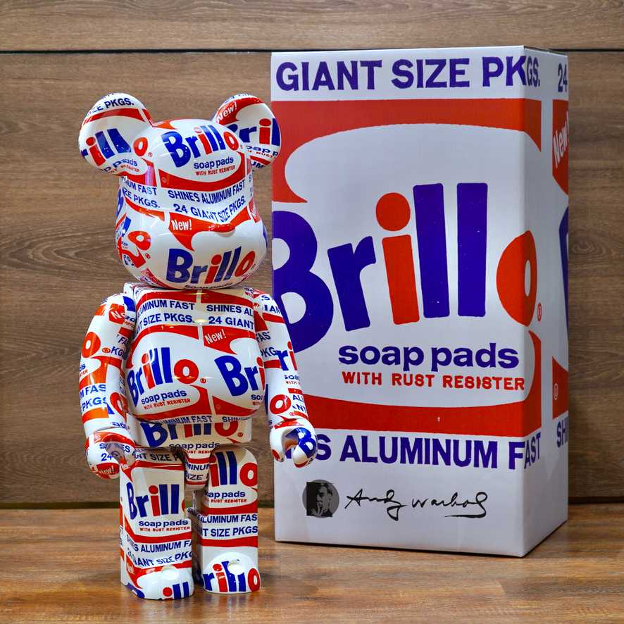 BE@RBRICK 1000% ANDY WARHOL - Brillo [New]