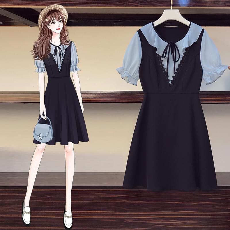 ชุดเดรสสาวอวบ