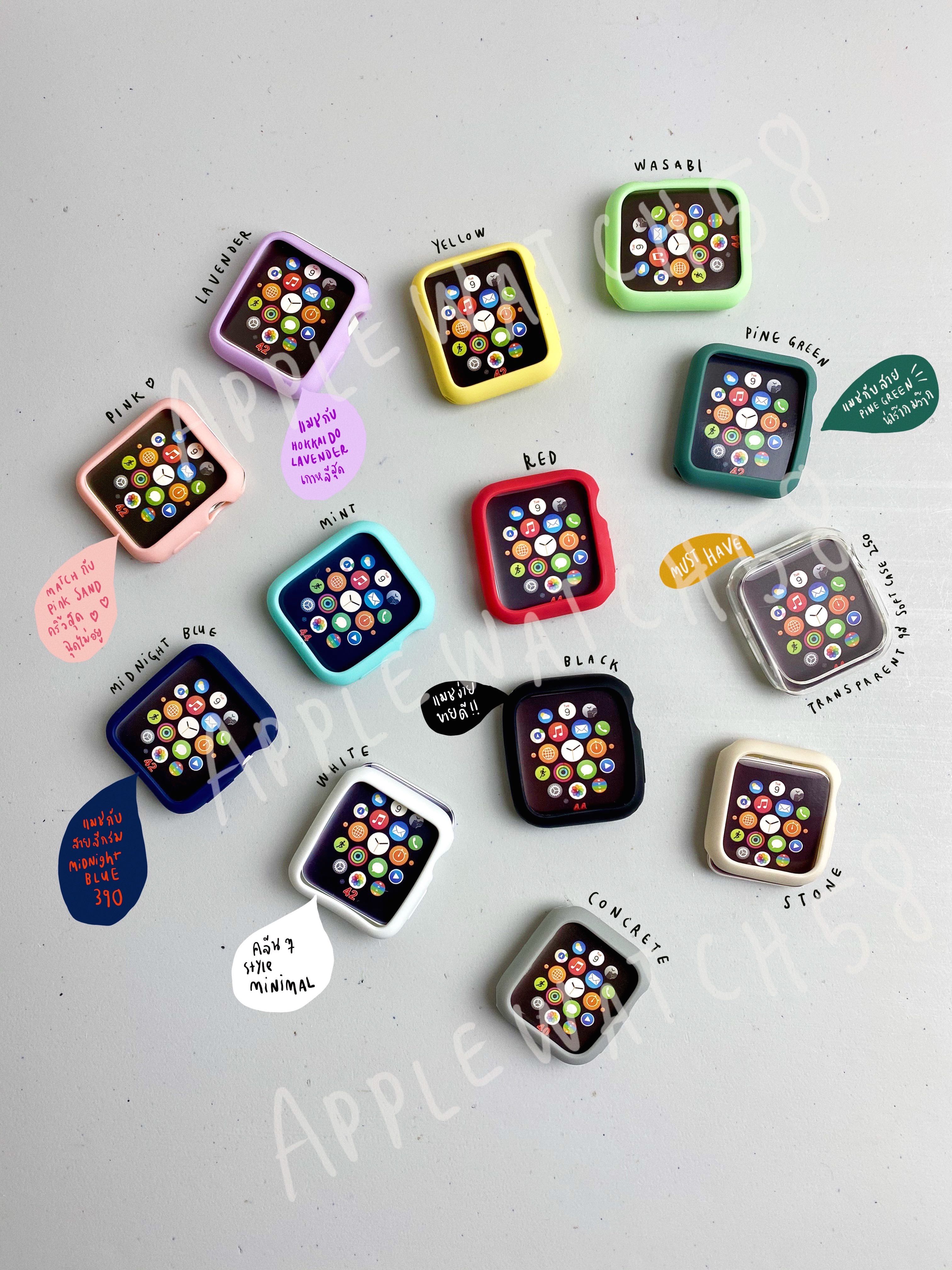 เคสนิ่มสีพาสเทล คลุมตัวเรือน ไม่คลุมจอ Candy case color