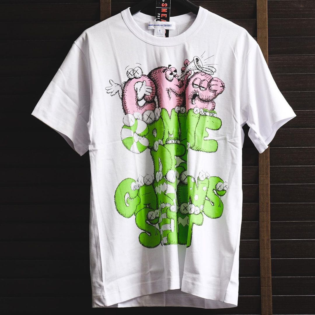 KAWS x Comme Des Garçons “Print 4” White Tee