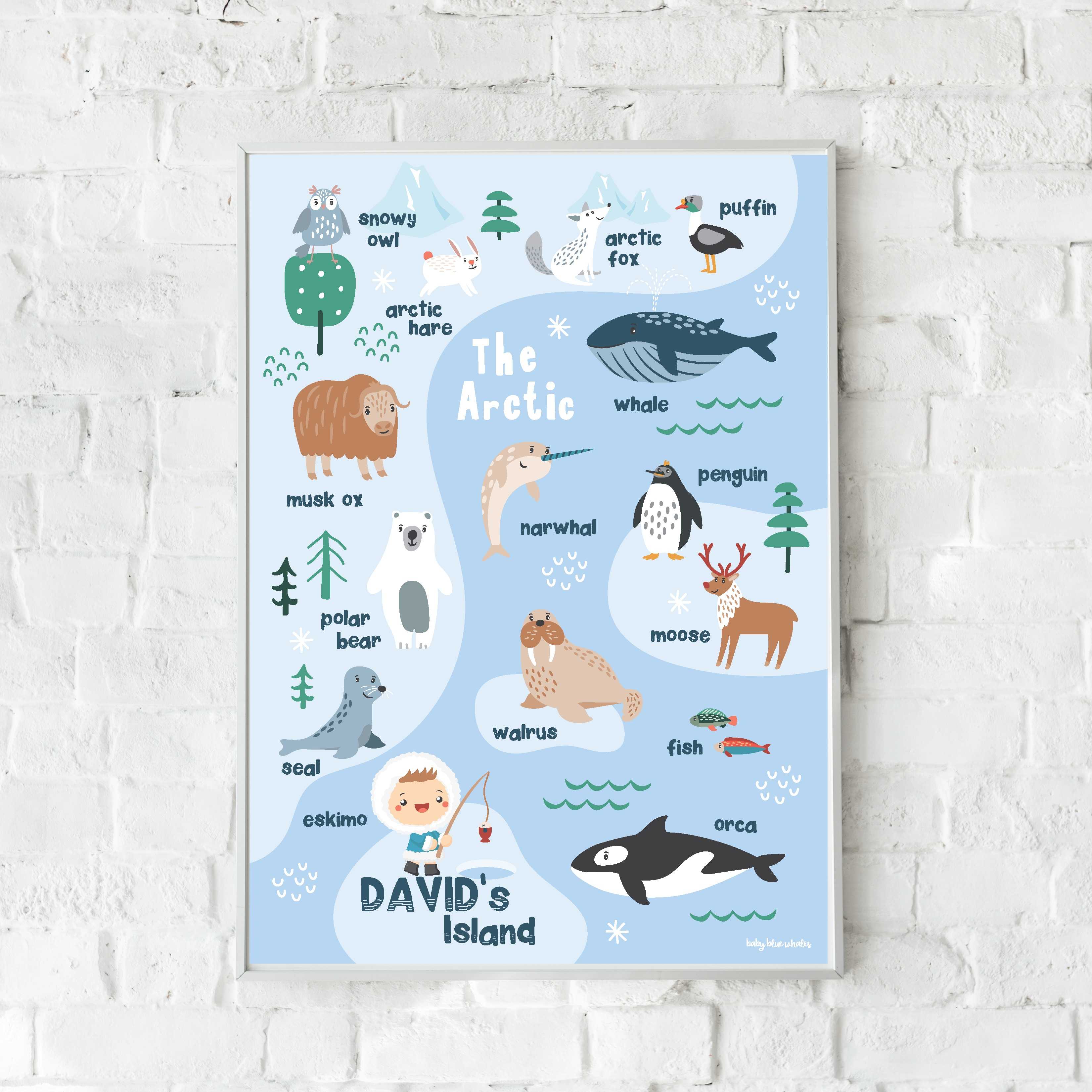 Arctic Animal Poster