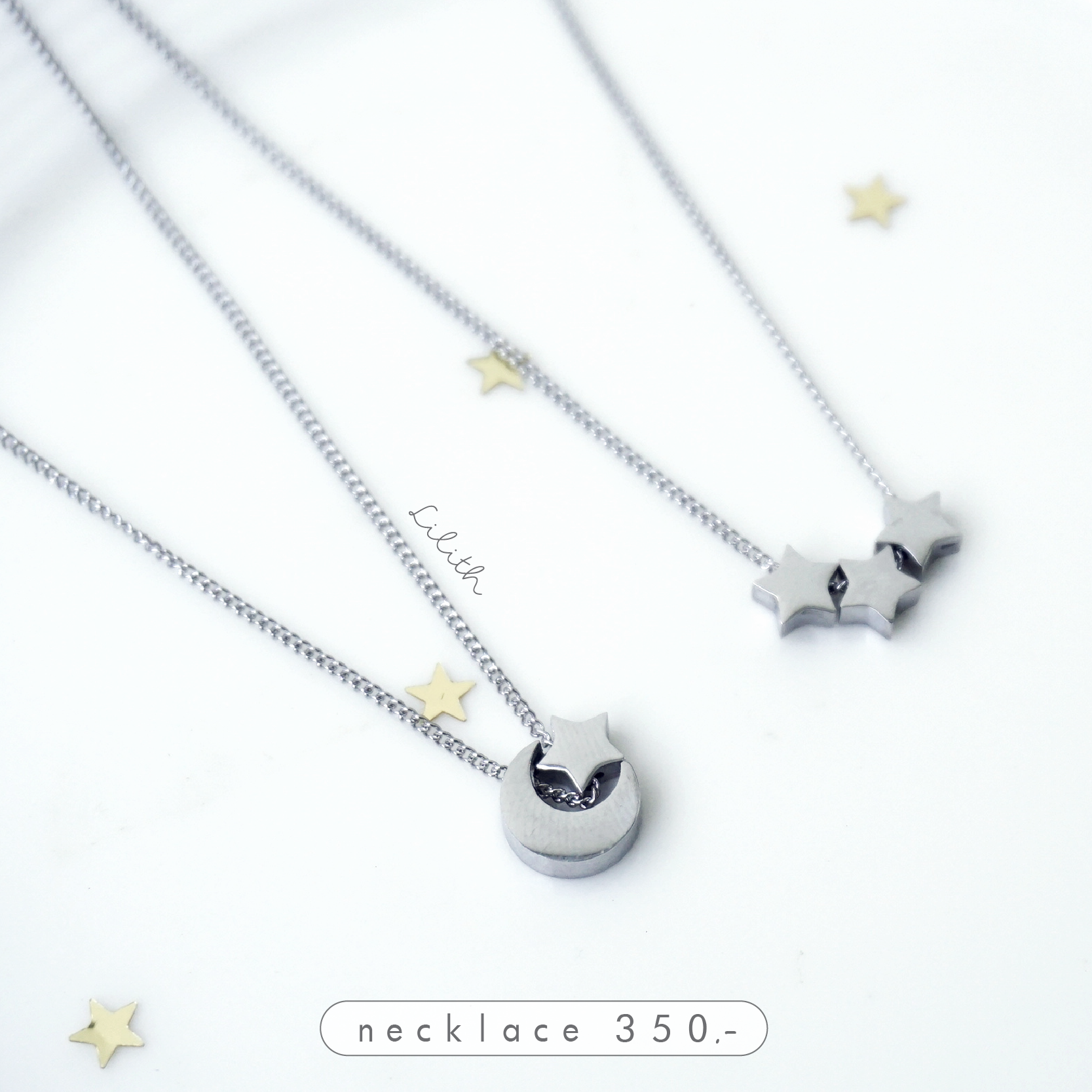 Lilith - Moon Star  Necklace