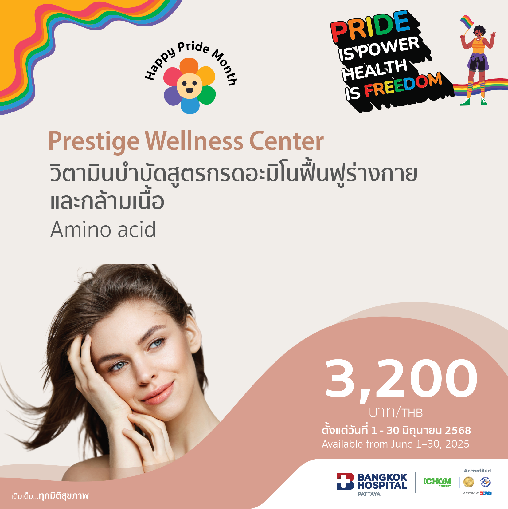 วิตามินบำบัดสูตรกรดอะมิโนฟื้นฟูร่างกายและกล้ามเนื้อ