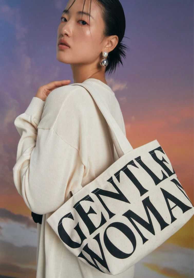 GENTLEWOMAN Canvas Shoulder Tote Bag สายแฟชั่นต้องจัด! แท้💯จากShop✅