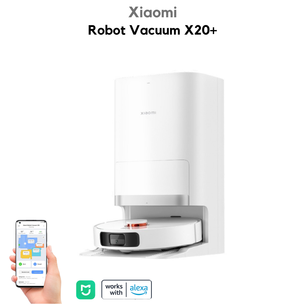 Xiaomi Robot Vacuum X20+ หุ่นยนต์ดูดฝุ่น รับประกันศูนย์ไทย