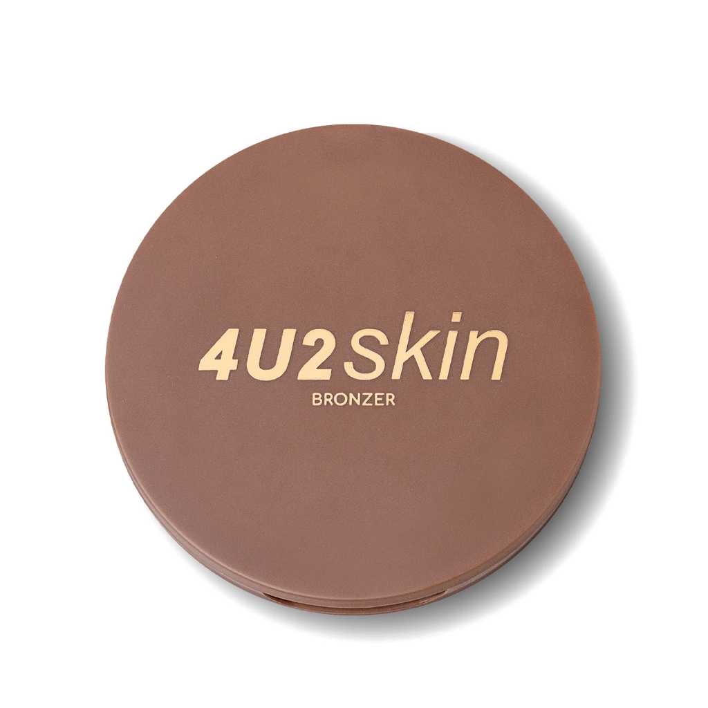 4U2 BRONZER 07674 บรอนเซอร์เนื้อแมท 3 สีในตลับเดียว! เพิ่มมิติใบหน้า เบลนง่าย ใช้งัดดั้ง