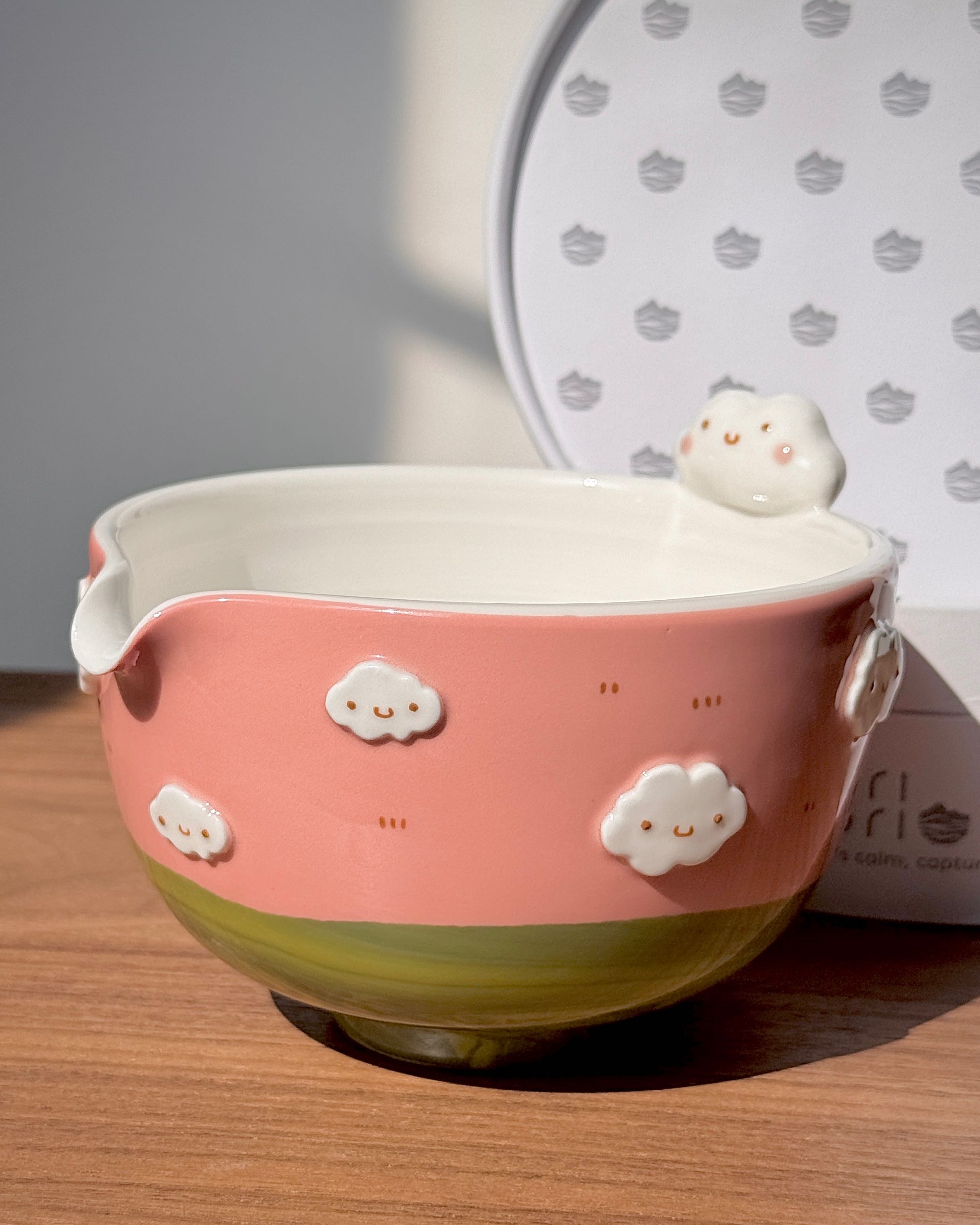 PINK TINY Cloud Matcha bowl (พร้อมส่ง Special collection หมดแล้วหมดเลย)