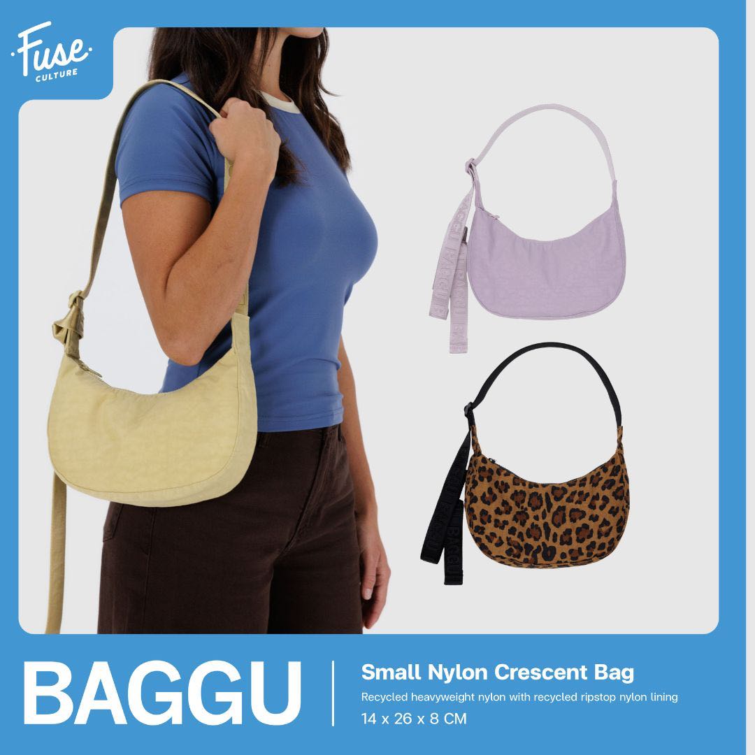 BAGGU Small Nylon Crescent Bag