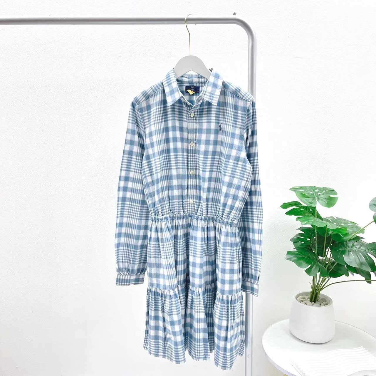 Ralph Lauren Gingham Cotton Madras Shirtdress