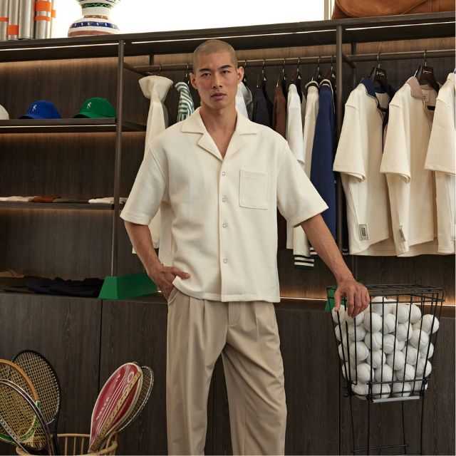 White Two-Tone Pocket Hawaii Shirt