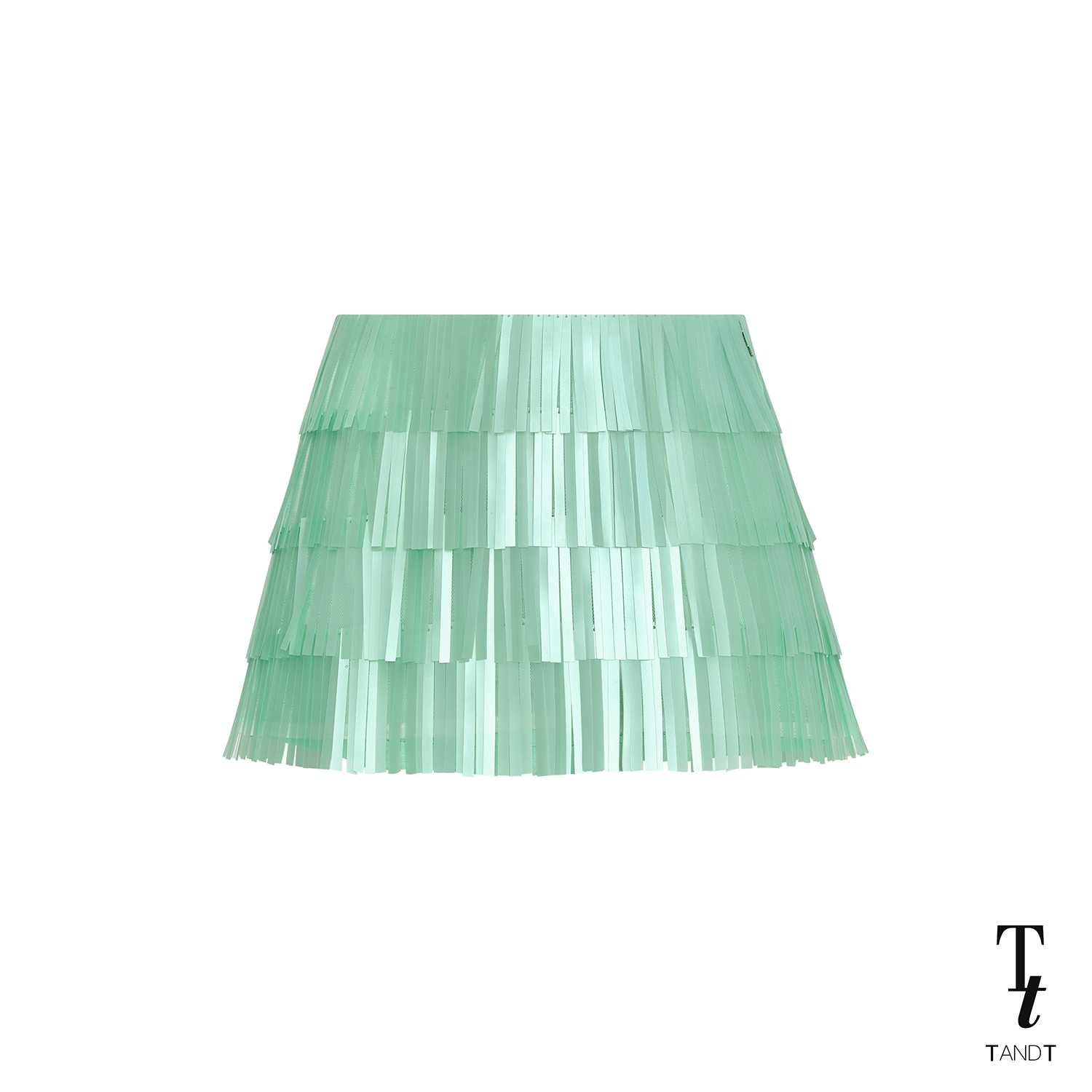 TandT - GRIZZLY SKORT -  HAND-CRAFTED FRINGE SEQUIN LAYERED MINI SKORT