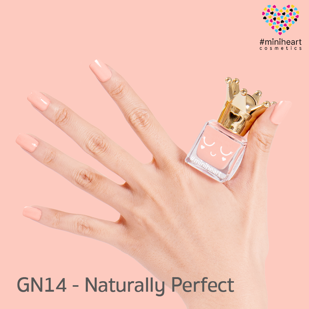 สีทาเล็บ Miniheart สูตรเจลไม่ต้องอบ GN14-Naturally Perfect