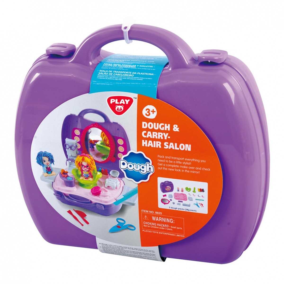 Playgo ของเล่นเสริมพัฒนาการ โดว์กระเป๋าหิ้วเซ็ตแฮร์ซาลอน (PG-8825)