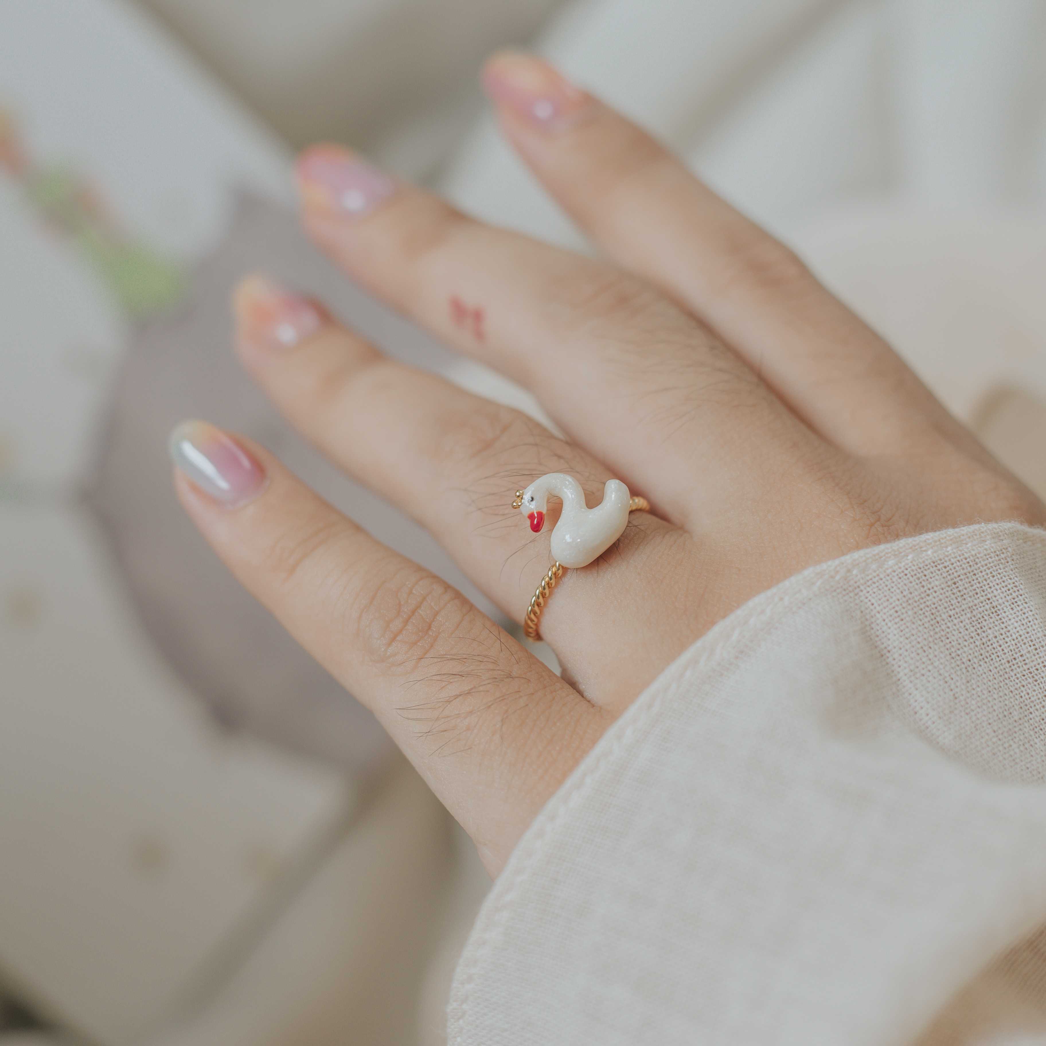 Ring /แหวนแฟชั่นรูปหงส์
