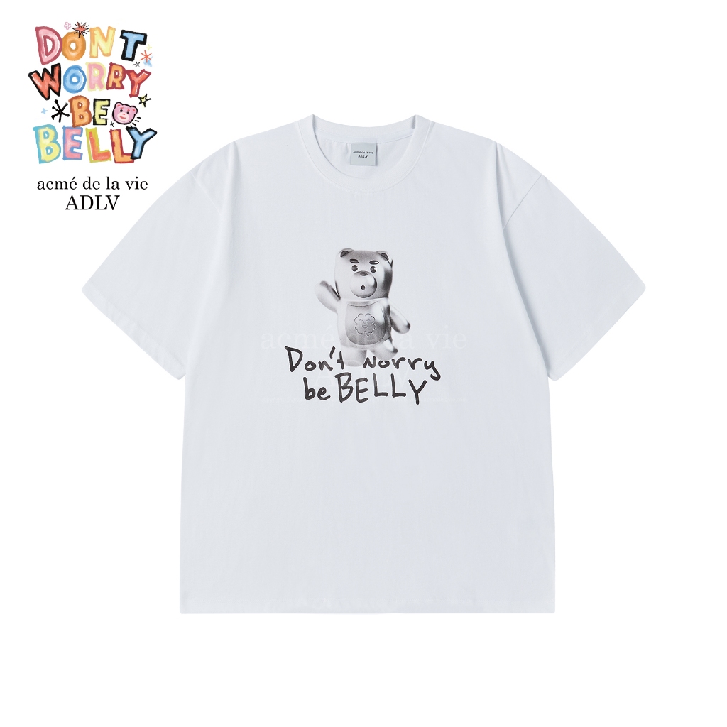 ADLV [acme de la vie] เสื้อยืด oversize รุ่น Metal Belly Short Sleeve T-Shirt White
