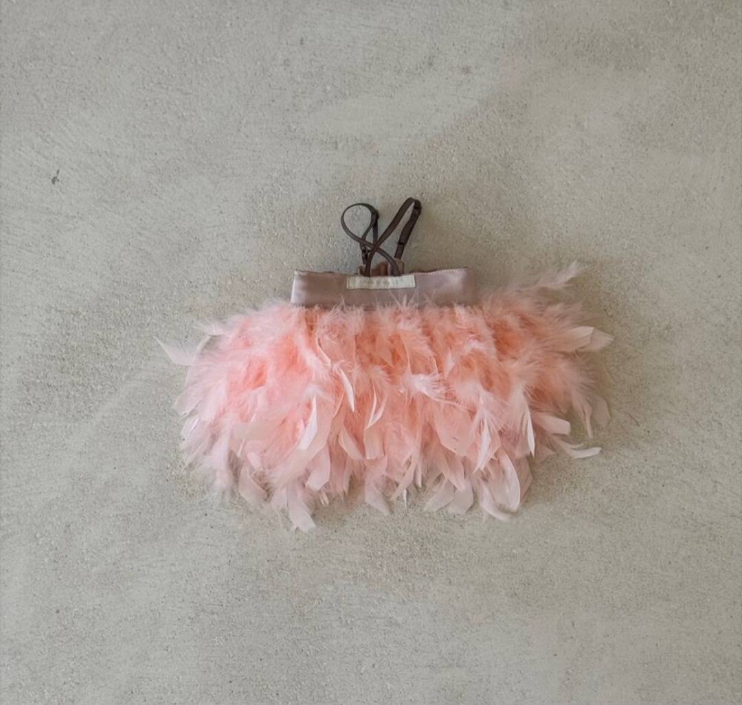 Lorelei (M) Pink monica feathe dress