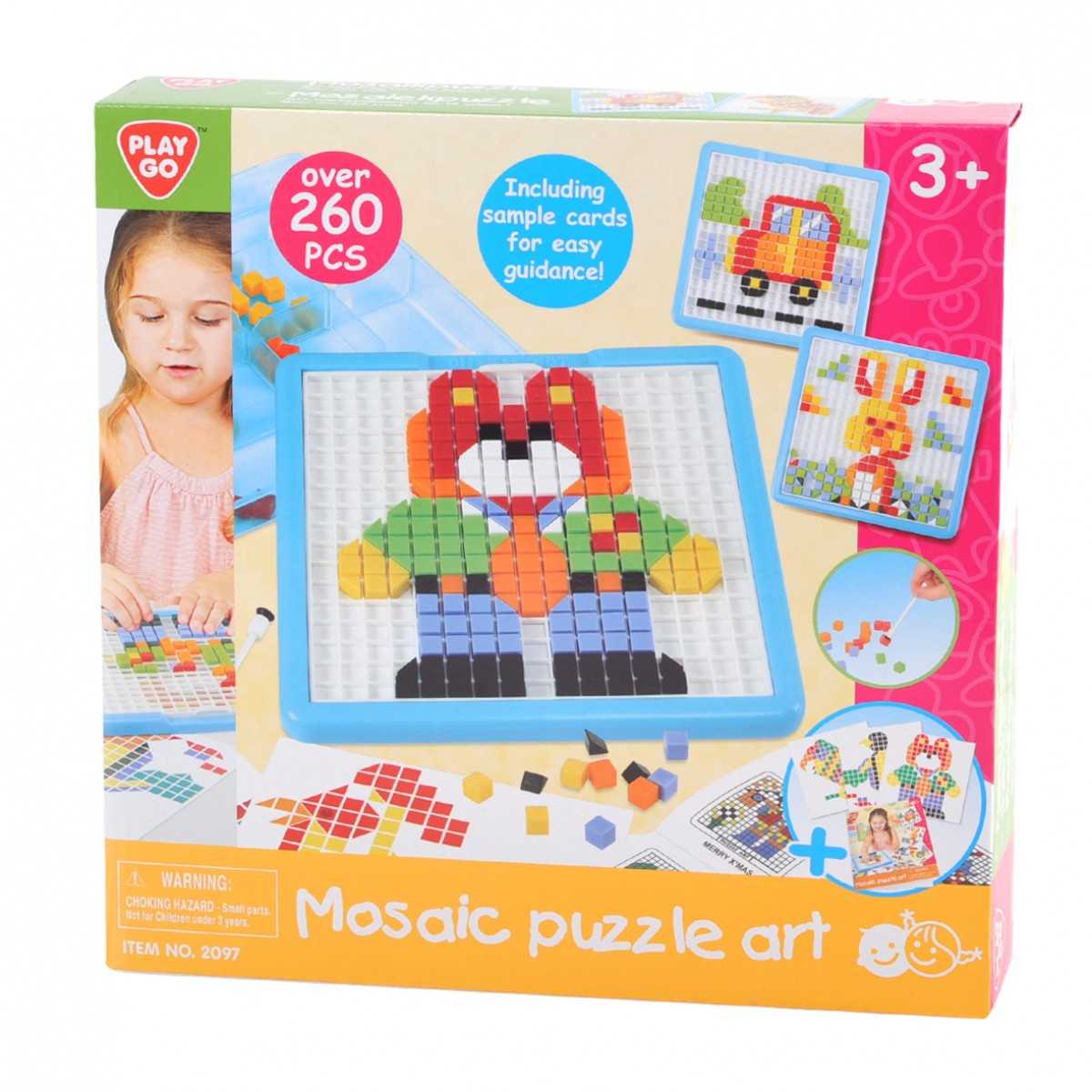 Playgo ของเล่นเสริมพัฒนาการ ตัวต่อโมเสค 260 ชิ้น (PG-2097)